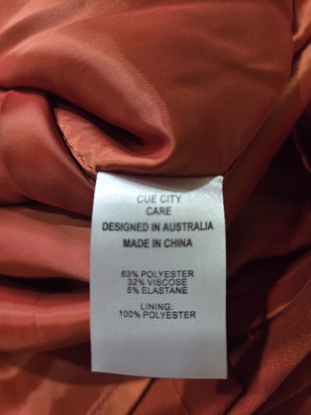 Cue Orange Cap-Sleeve Sheath Dress - Size 10 US - Picture 5 of 10